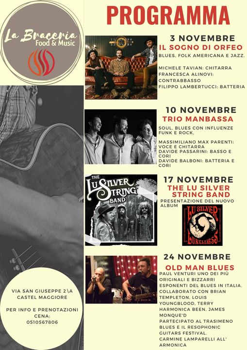 Una sbirciatina alla programmazione di NOVEMBRE.
 É solo l’inizio,
 Abbiamo tant…