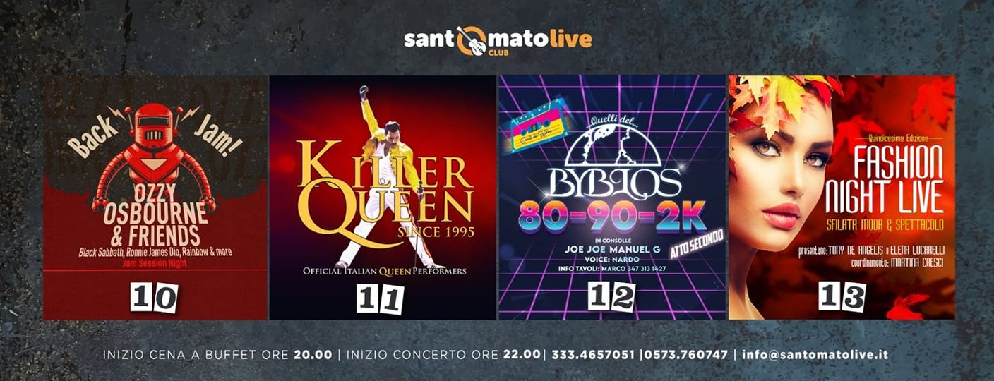 4 EVENTI TOP PER LA NUOVA SETTIMANA

Dopo una settimana super… ci prepariamo a…