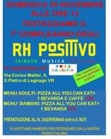 Festeggiamo il compleanno degli Rh positivo domenica 20 alle ore 12 con la pizza…