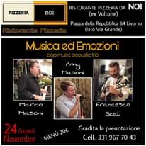 Vi aspetto x una serata di buona musica dal vivo….
Tanta sarà la gioia e l’emo…