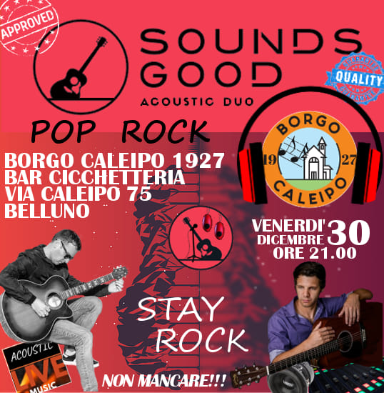 Live Acoustic Pop Rock
Sounds GOOD