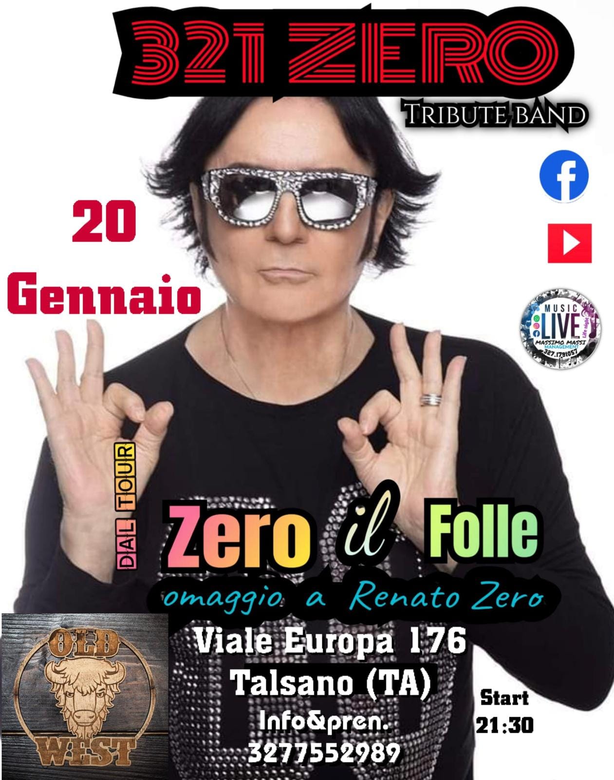 OLD WEST TALSANO (TA).. VI ASPETTIAMO ULTIMISSIMI POSTI DISPONIBILI 
 @tutti
Zer…