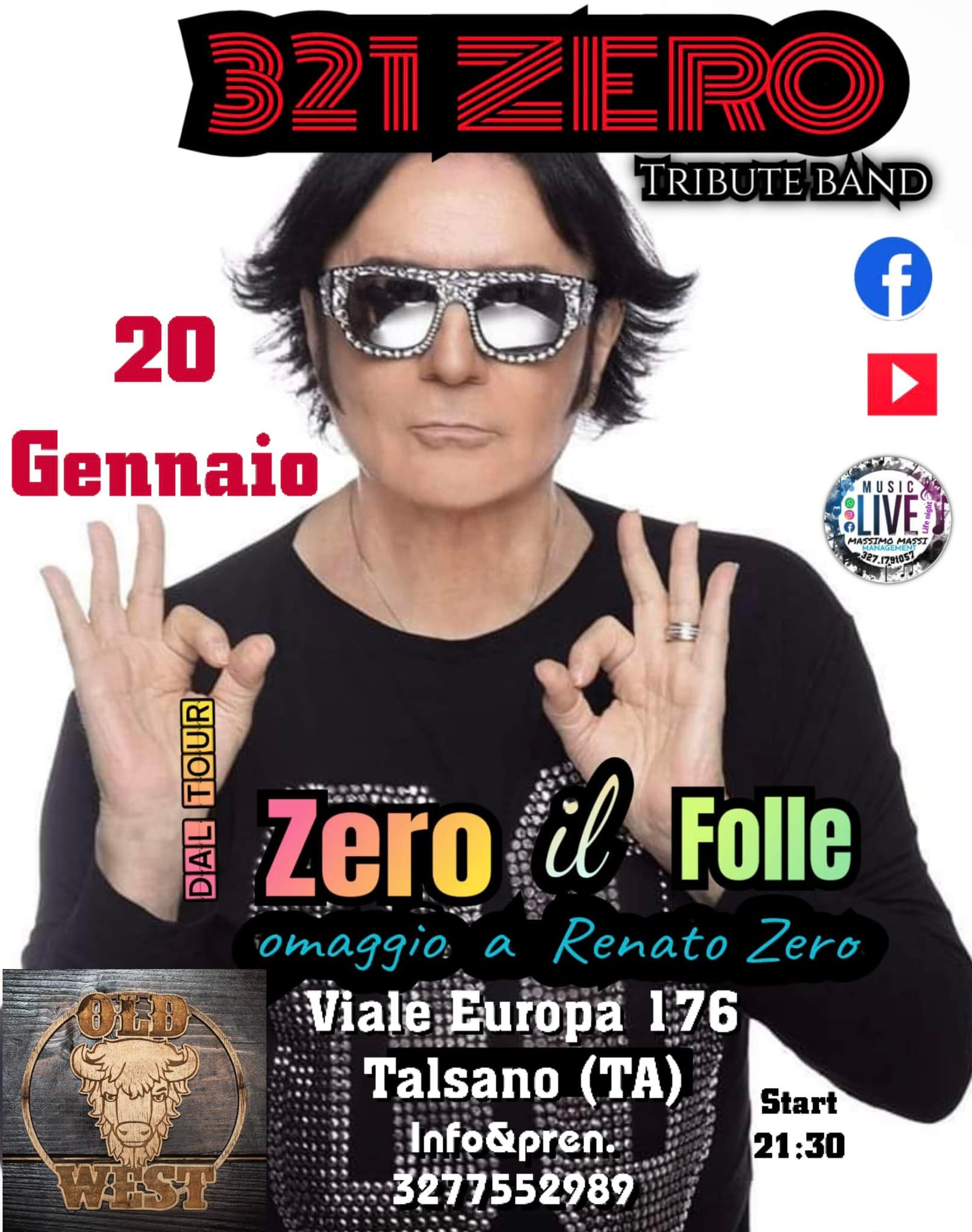 @tutti
Una nuova bellissima data, 20 Gennaio non mancate all’old west di Talsano…