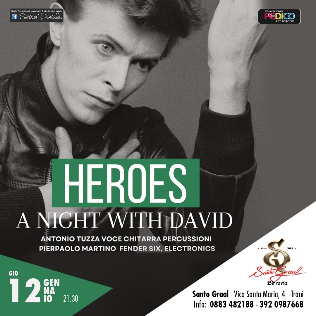 Stasera al Santo Graal Trani
 info 349 4297693
 @tutti