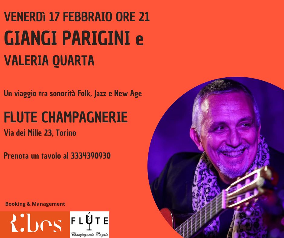 Questo venerdì 17 ore 21 per la prima voltada FLUTE Champagnerie Royale si esibi…