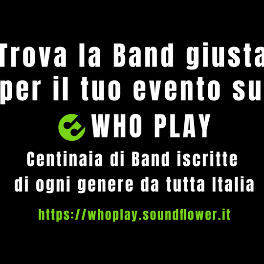 Domenica 26 Marzo!  “Domeniche Diverse”
 Fly Blue's Zucchero Tribute Band
 …