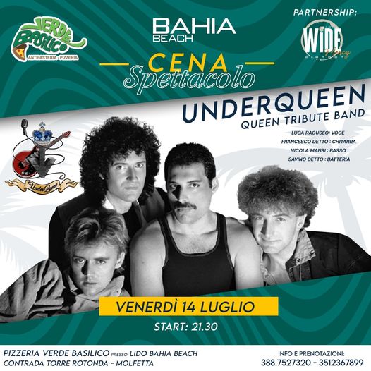 Venerdì 14 LUGLIO presso il BAHIA BEACH di molfetta,pizzeria VERDE BASILICO e WI…