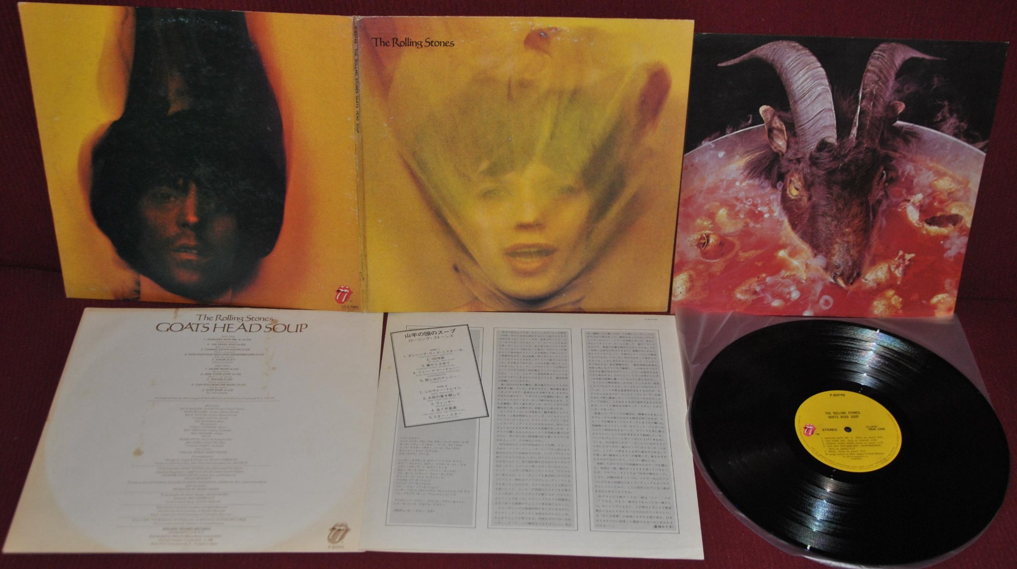 ROLLING STONES – GOATS HEAD SOUP – ROLLING STONES RECORDS P-8374S 1973 –  LP JAP…