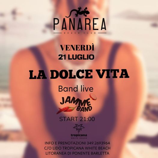 Stasera ci vediamo a Panarea Beach Club – Barletta