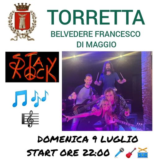 Ci vediamo domenica 8 luglio Torretta (PA)
 Start ore 22:00 
 Serata rock by ST…