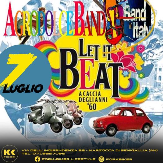 Serata di musica anni ‘60 alla FORK!
Venerdì 7 Luglio si esibiranno alla FORK i….