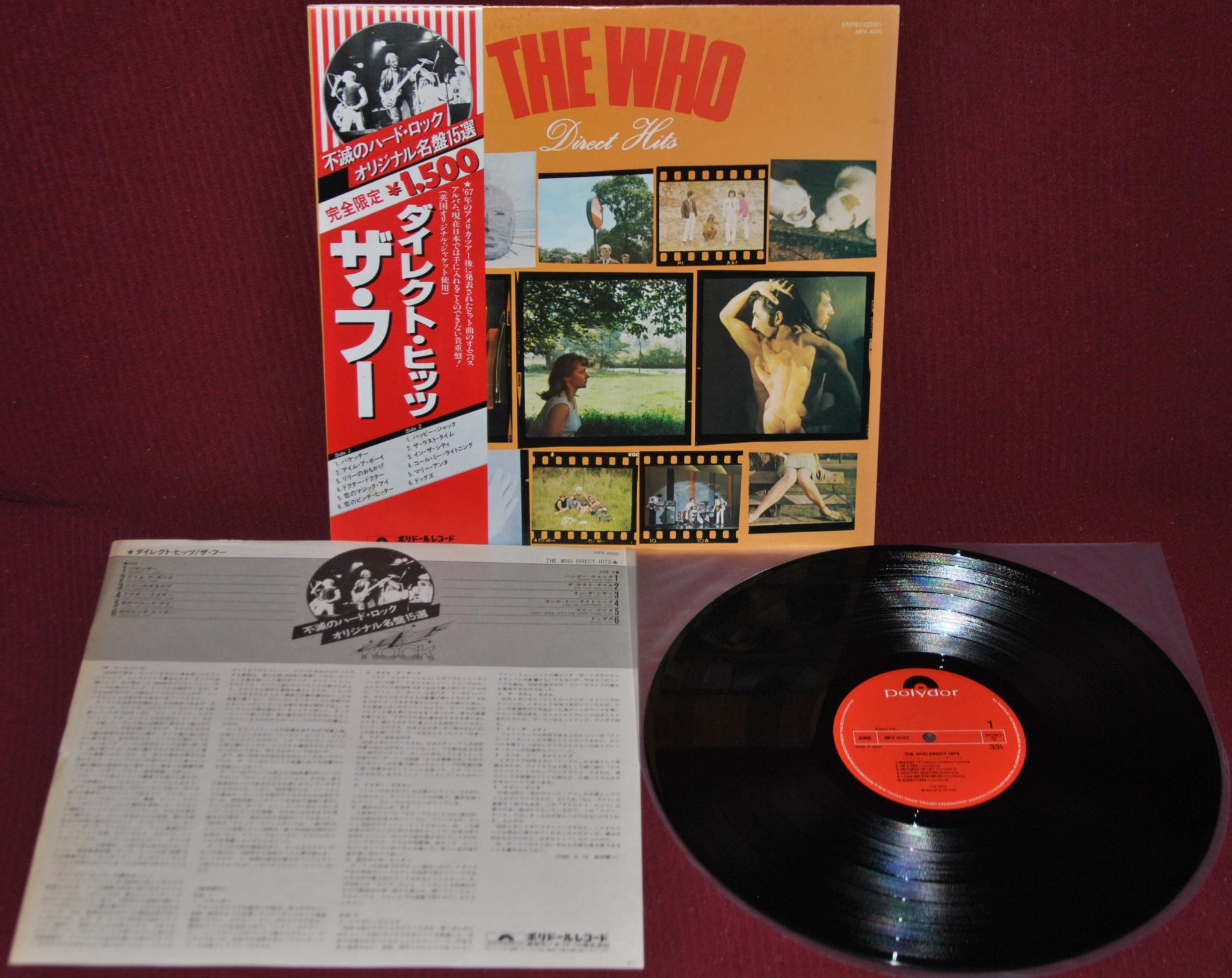 THE WHO – DIRECT HITS (COMPILATION) – POLYDOR MPX 4020 1980 – LP JAPAN OBI NM

L…