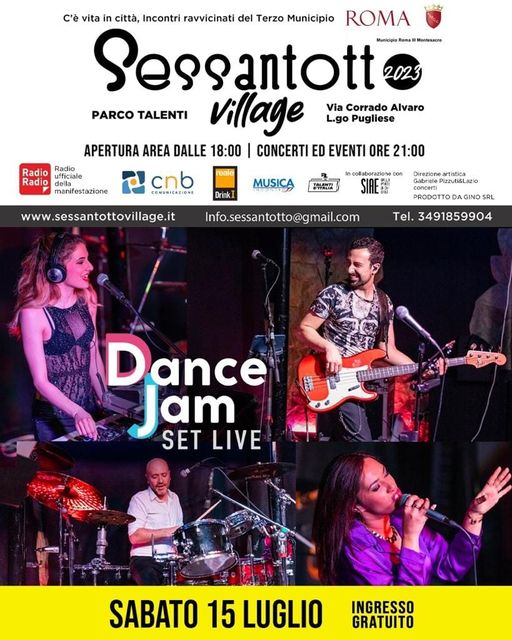 Sabato 15 luglio, alle ore 21, sul nostro palco Dance Jam Set Live
60 canzoni in…