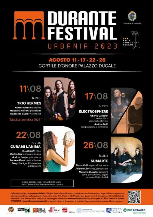 𝗗𝗨𝗥𝗔𝗡𝗧𝗘 𝗙𝗘𝗦𝗧𝗜𝗩𝗔𝗟 riapre le sue porte!
Quest’anno quattro imperdibili concerti …