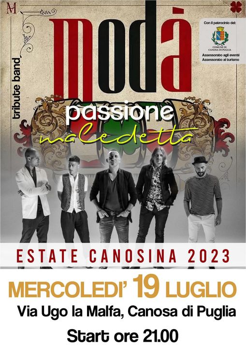 Vi aspettiamo numerosi a Canosa di Puglia mercoledì 19 luglio in Via Ugo la Malf…