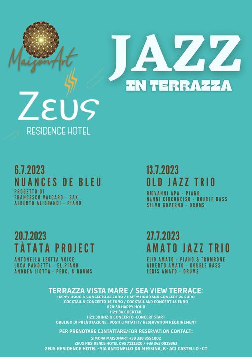 Siamo felicissimi di invitarvi a Jazz In Terrazza la rassegna estiva di Associaz…