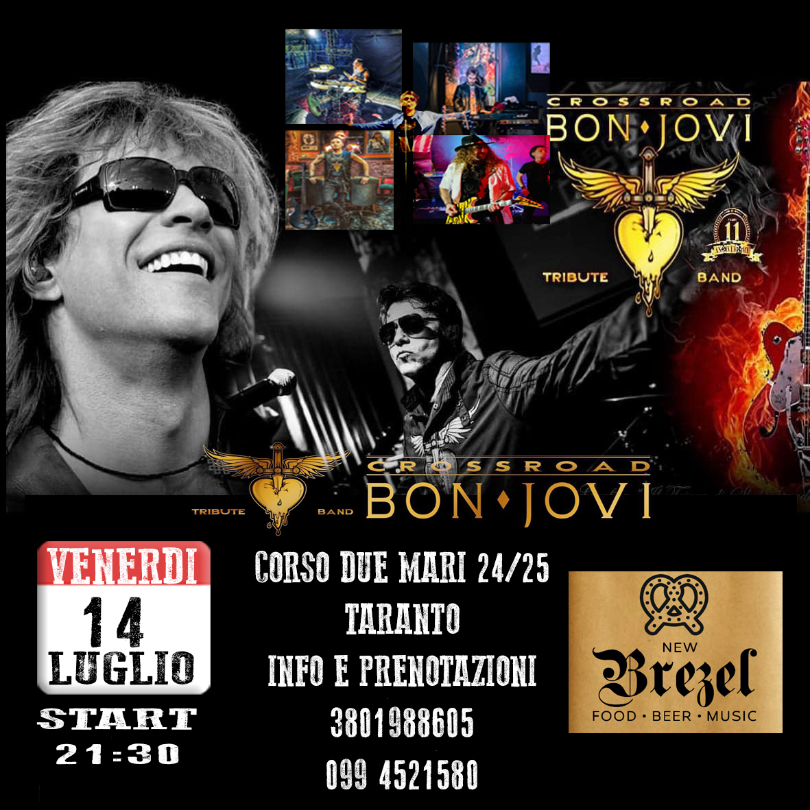 Ragazzi ,
Ultimi posti x la serata di Venerdi 14 Luglio al New Brezel Pub a Tara…