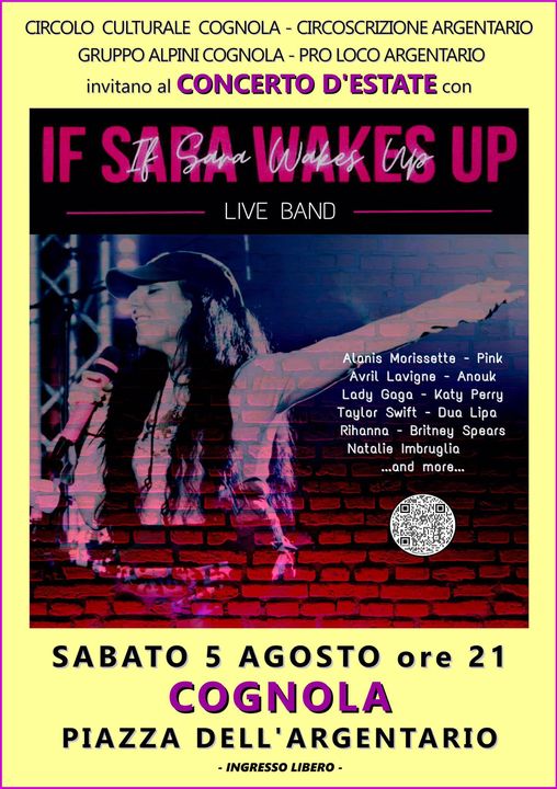 Sabato torniamo!!! Ore 21 Cognola