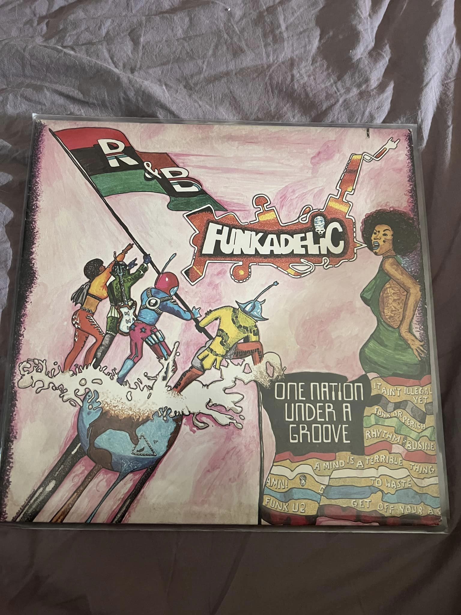 Vendo Lp ed ep dei Funkadelic – One Nation under the groove. Copertina NM- Suppo…