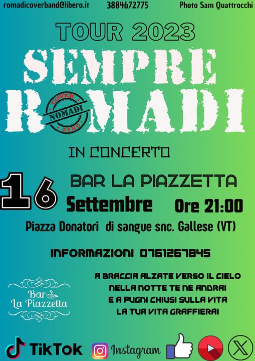 🆂︎︎🅴︎︎🅼︎︎︎︎🆁︎︎🅴︎ 🆁︎︎🅼︎︎🅳︎🅸︎
🅣🅞🅤🅡 ➋⓿➋➌
16 𝙎𝙚𝙩𝙩𝙚𝙢𝙗𝙧𝙚  𝙤𝙧𝙚 21:00
 Vi aspettiamo per…