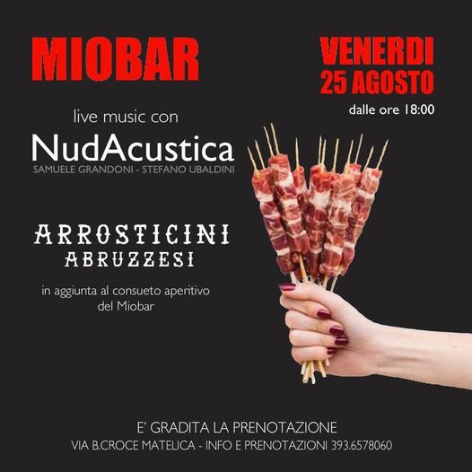 Domani a Matelica al Miobar Matelica since 1981