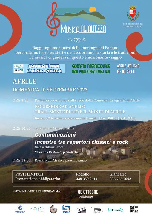 Terzo appuntamento: vi aspettiamo ad Afrile per un fine settimana ricco di iniz…