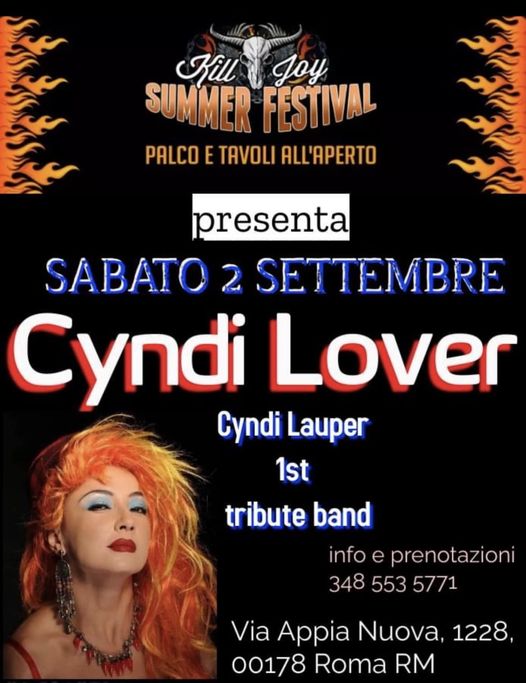 CYNDI LOVER ★ 
Cyndi Lover è il tributo ufficiale e riconosciuto da CYNDI LAUPER…