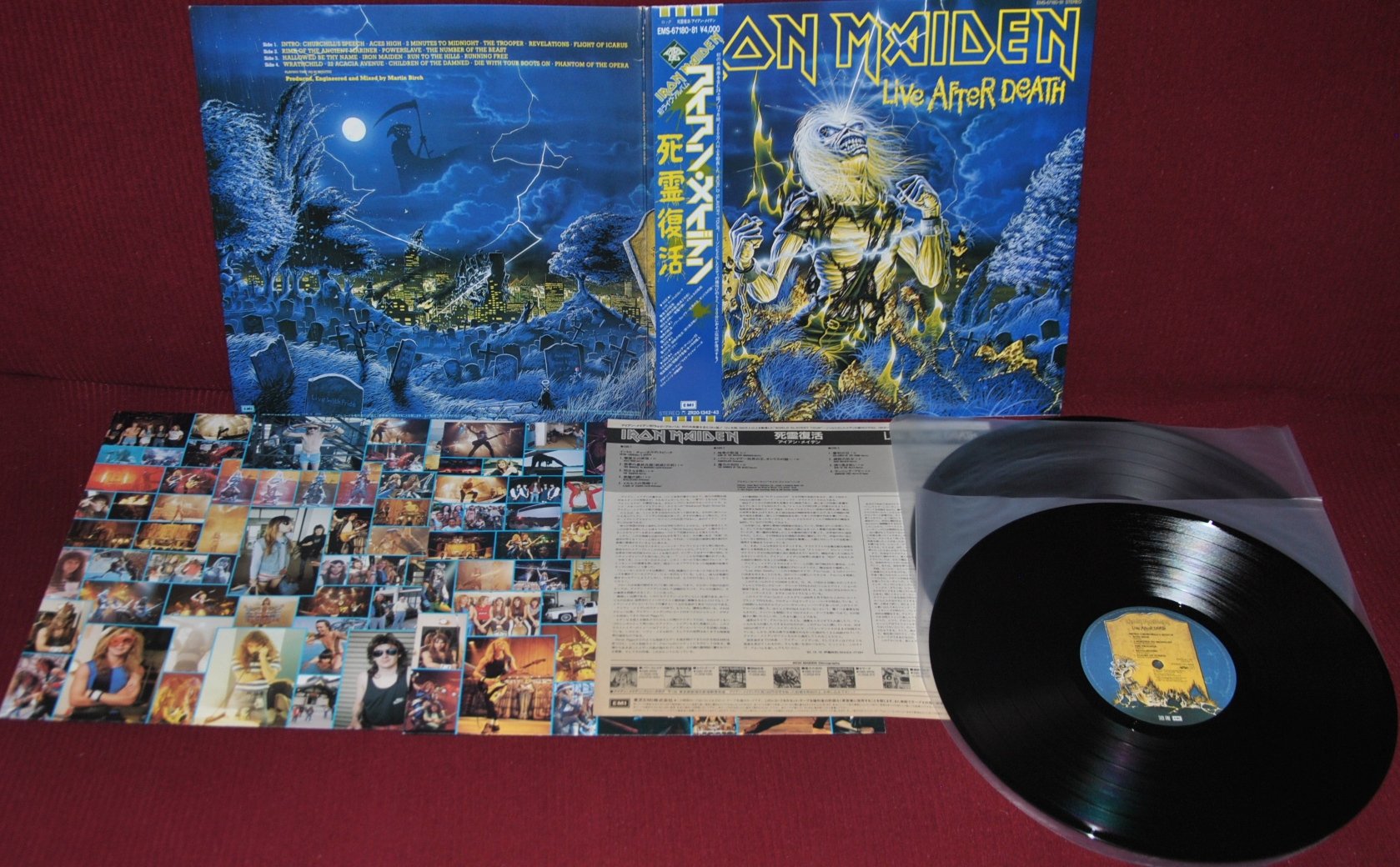 IRON MAIDEN – LIVE AFTER DEATH – EMI EMS-67180-1 1985 – 2LP JAPAN OBI 1A EDIZION…