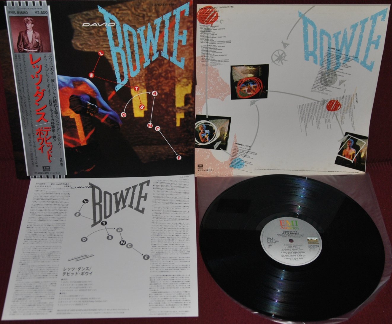 DAVID BOWIE – LET’S DANCE- EMI EYS-81580 1983 – LP JAPAN NM OBI PRIMA STAMPA

LP…