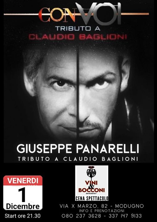 VENERDI 1 DICEMBRE
 Ci vediamo a Modugno
 Al Grand Bistrot – Vini & Bocconi
…