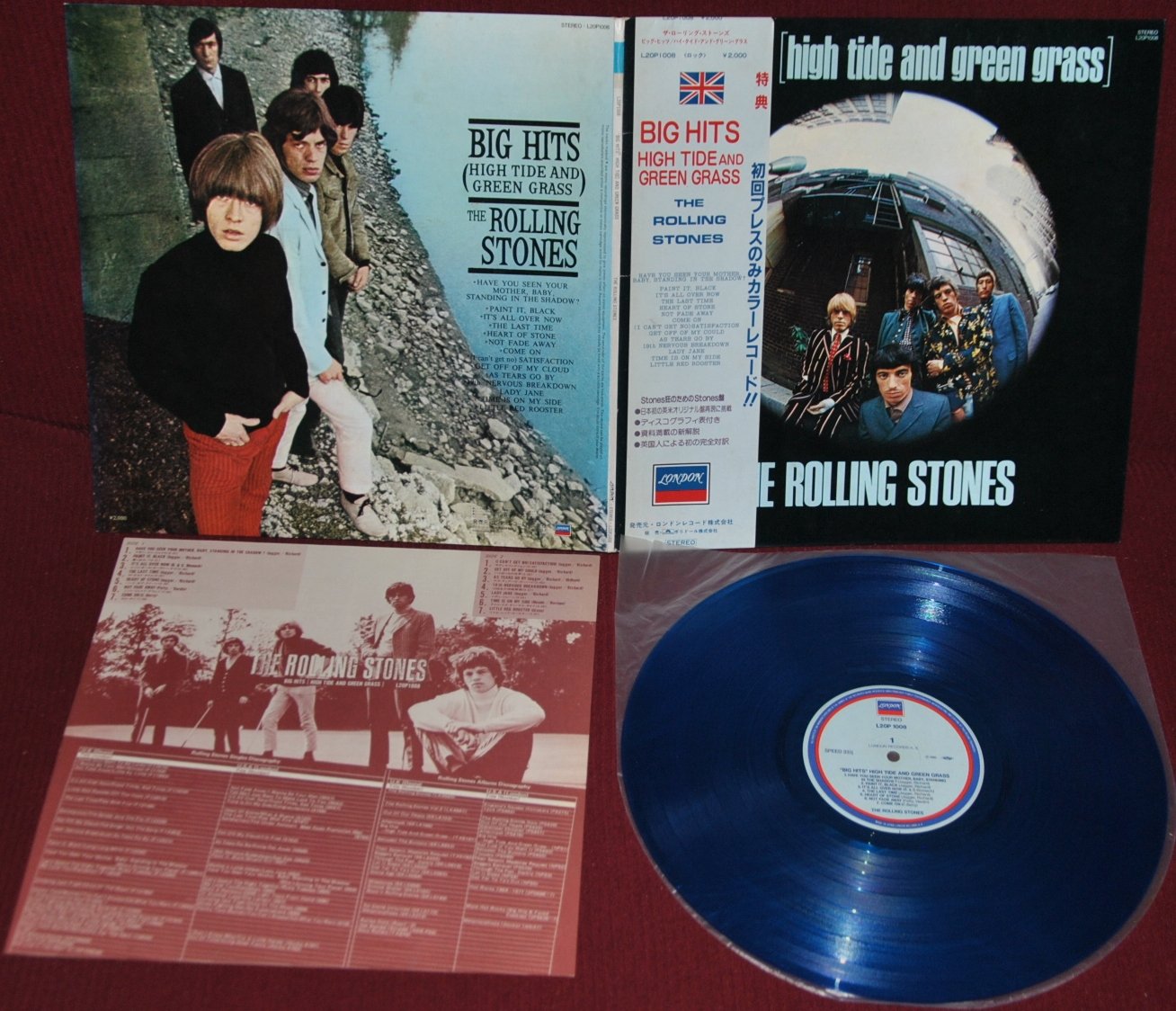 ROLLING STONES – BIG HITS (HIGH TIDE..) – LONDON L20P1008 – LP JAPAN OBI NM VINI…