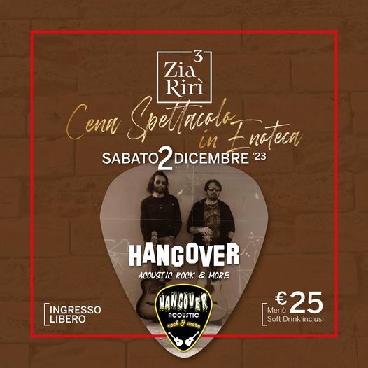 Domani 2 dicembre torniamo ad esibirci dal vivo La Locanda di Zia Rirì di Massaf…