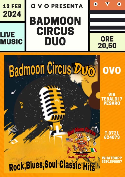 Vi aspettiamo il Martedì 13/02 OVOpesaro live show