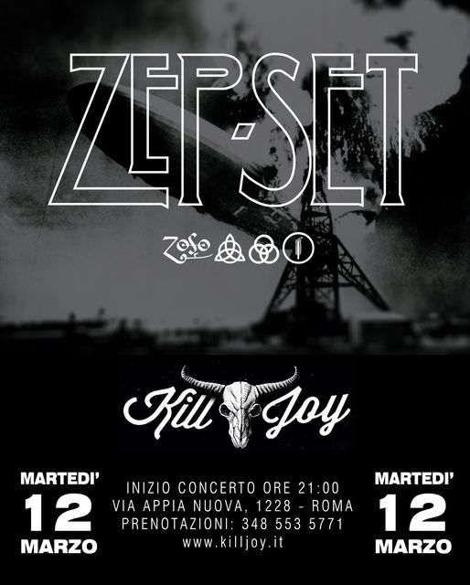 Adunata generale Zeppeliniana martedì 12 marzo al Kill Joy! 
 Ti aspettiamo alle…