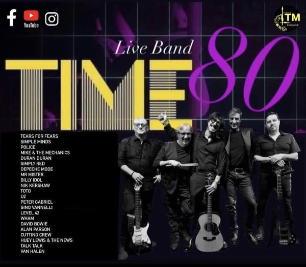 ESTATE2⃣0⃣2⃣4⃣
 TIME 80 – TRIBUTO AGLI ANNI 80 Info …