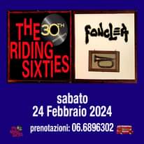 Riding Sixties live @ Fonclea Pub sabato 24 Febbraio 2024. Prenotazioni: 06 6896…