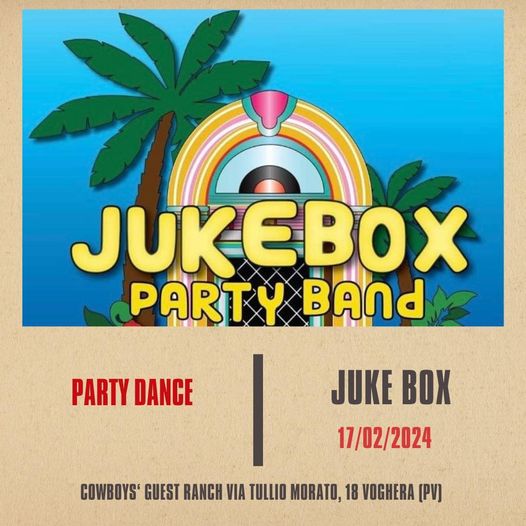 𝐒𝐚𝐛𝐚𝐭𝐨 𝟏𝟕 𝐅𝐞𝐛𝐛𝐫𝐚𝐢𝐨!!

Jukebox – Party Band

La party dance che vi farà ballare t…