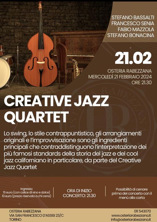 L’appuntamento di RabMataz di questa settimana in Osteria è con il cool jazz cal…