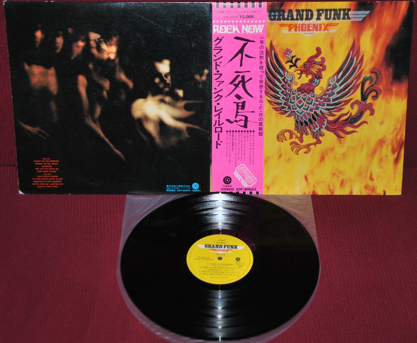 GRAND FUNK – PHOENIX – CAPITOL REC. ECP-80662 1972 – LP JAPAN OBI EX 1A EDIZIONE…