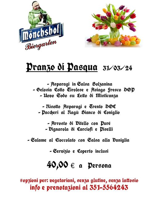 SOLO SU PRENOTAZIONE!
#pasqua #pasquetta #pranzo #ristorante #pergine #pergineva…