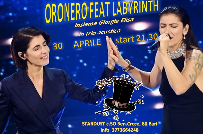 Domani a Bari
 Stardust
Il 30 aprile 2024, dalle ore 21:00, allo Stardust, un om…