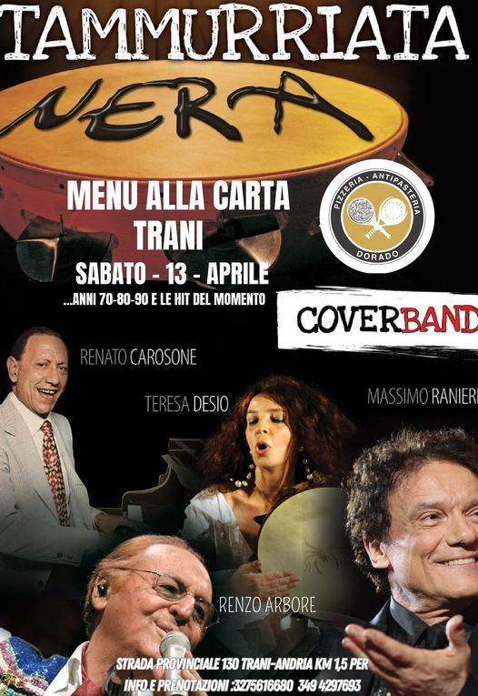 Tammurriata Nera – Spettacolo Partenopeo! Napoli a 360 gradi live a Trani
“Tammu…