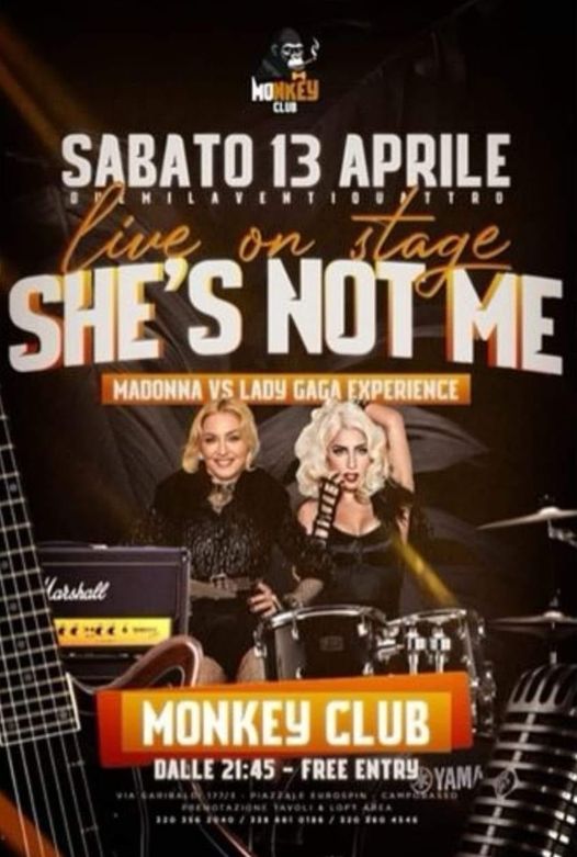 A domani Campobasso  
 #shesnotmemadonnaladygagaexperience 
 #ladygagatributeban…