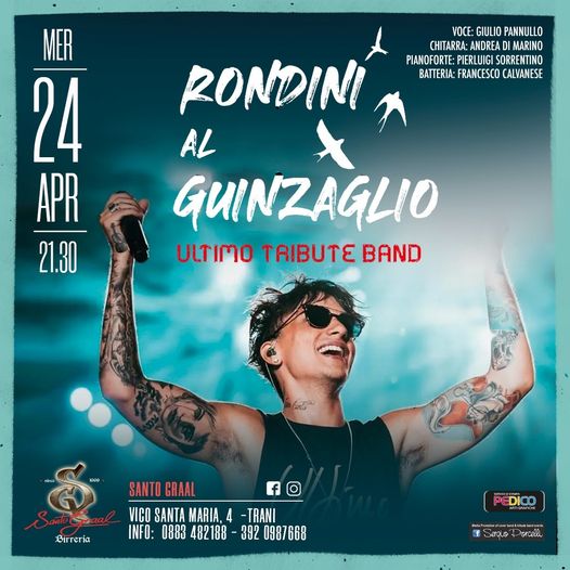 Rondini al guinzaglio – Ultimo tribute band live al Santo Graal di Trani Voce Gi…