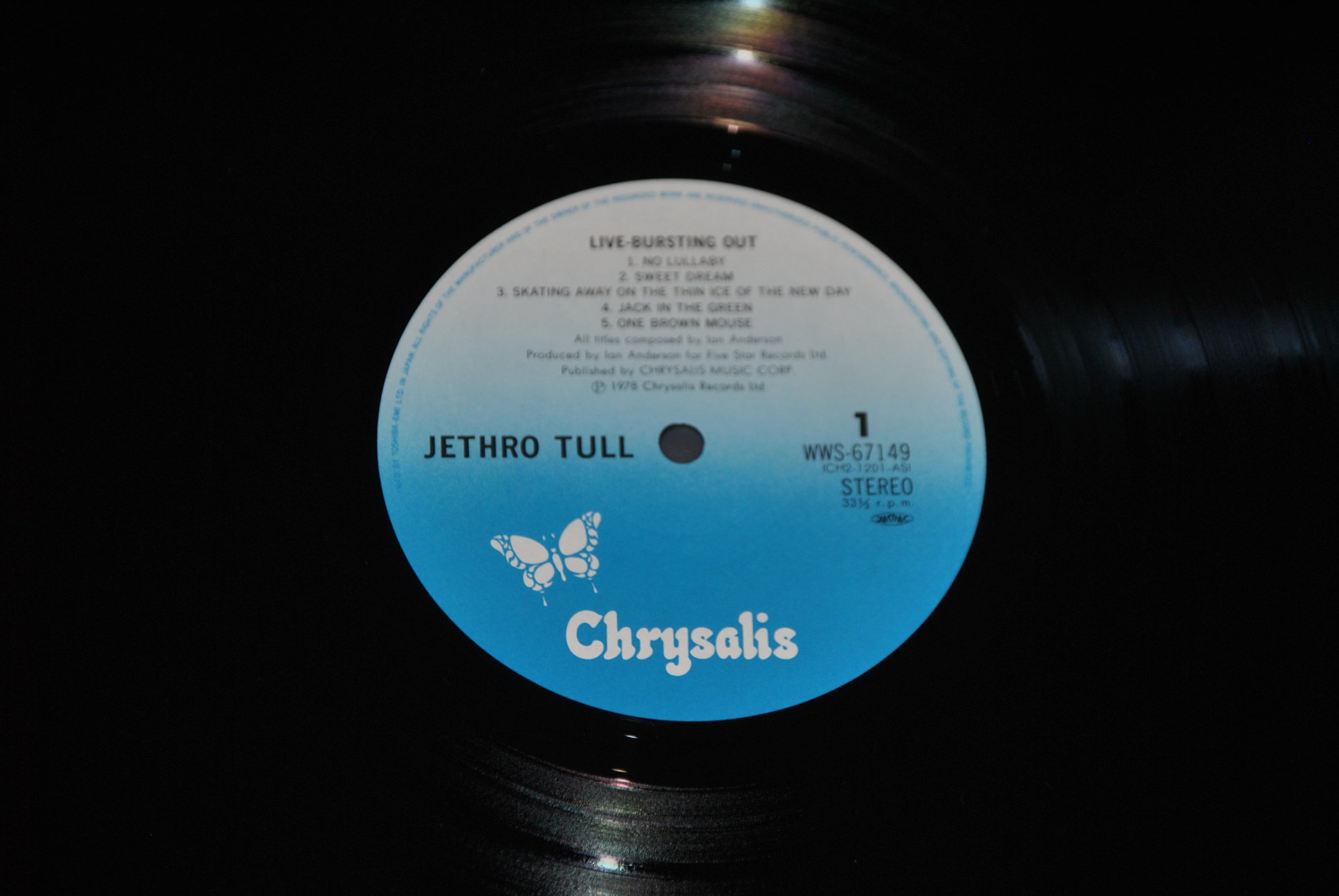 JETHRO TULL LIVE – BURSTING OUT – CHRYSALIS WWS 67149-50 1978 – 2LP JAPAN OBI NM…