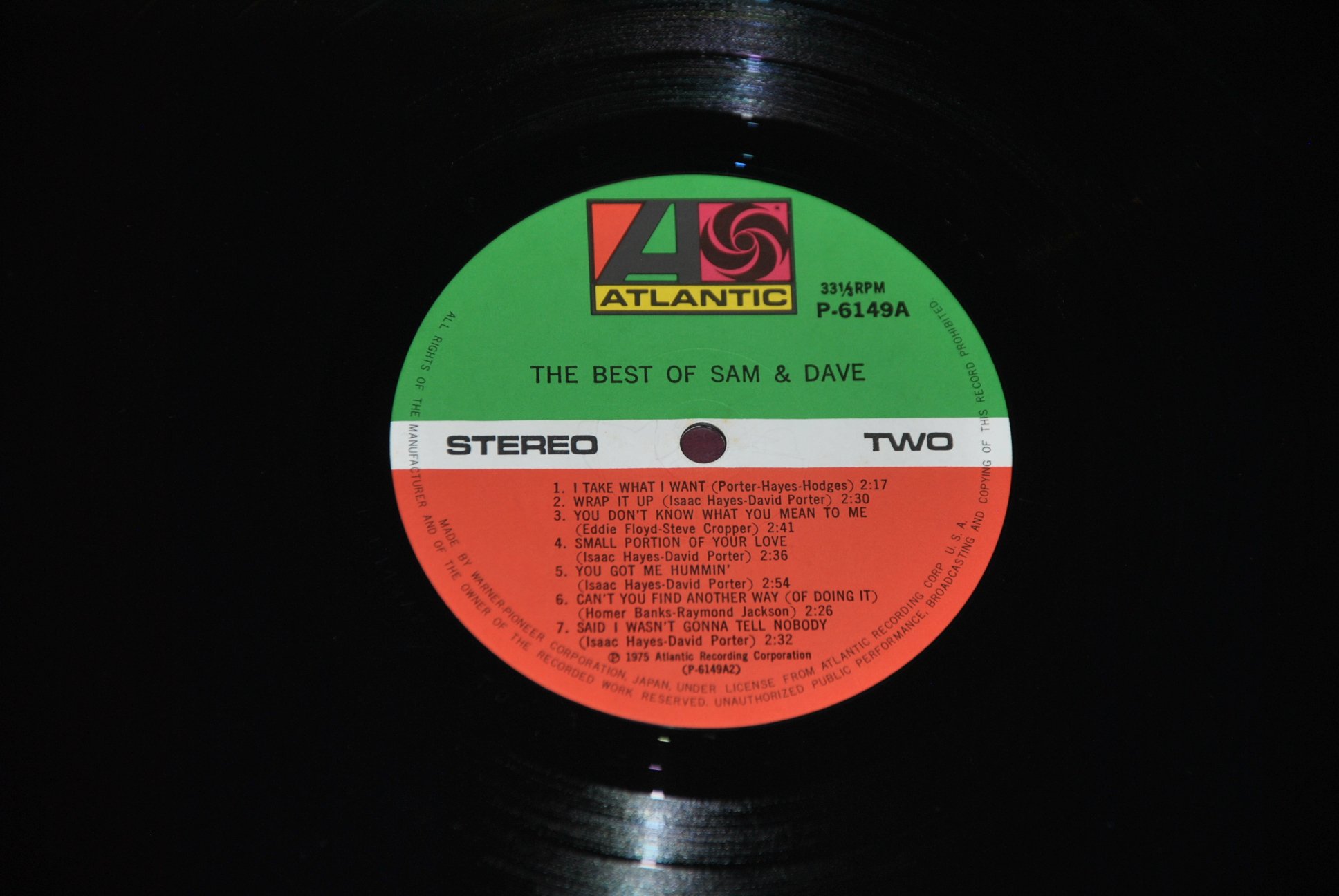 SAM & DAVE – THE BEST OF – ATLANTIC P-6149A 1975 – LP JAPAN NM

LP COMPILATION E…