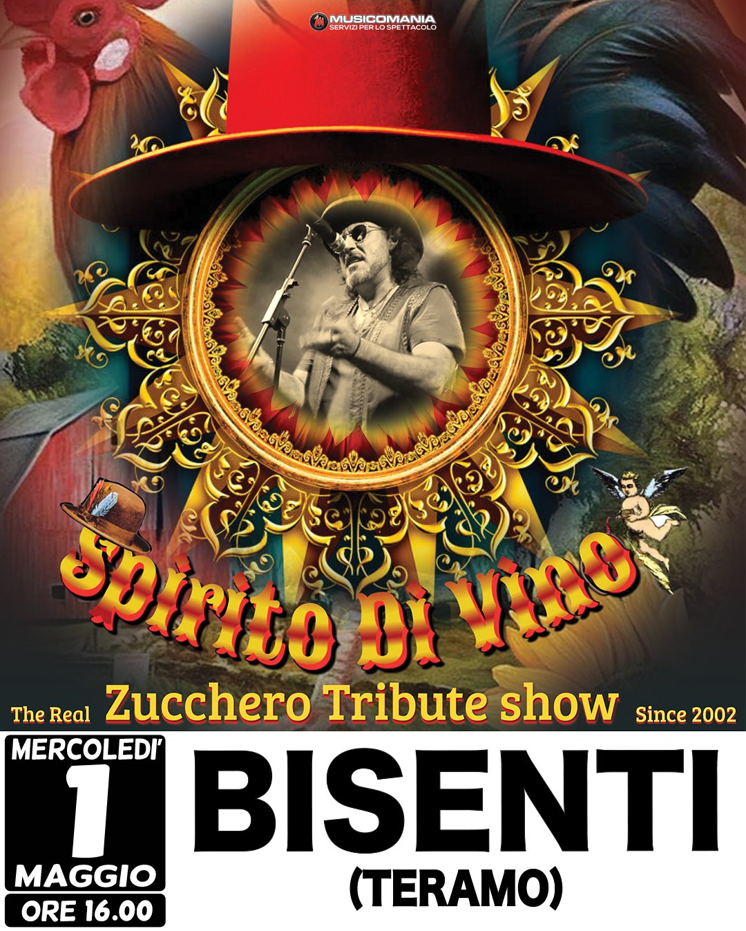 Spirito di Vino live (Abruzzo) tribute band ZUCCHERO in Concerto!
  Mercoledì 1 …