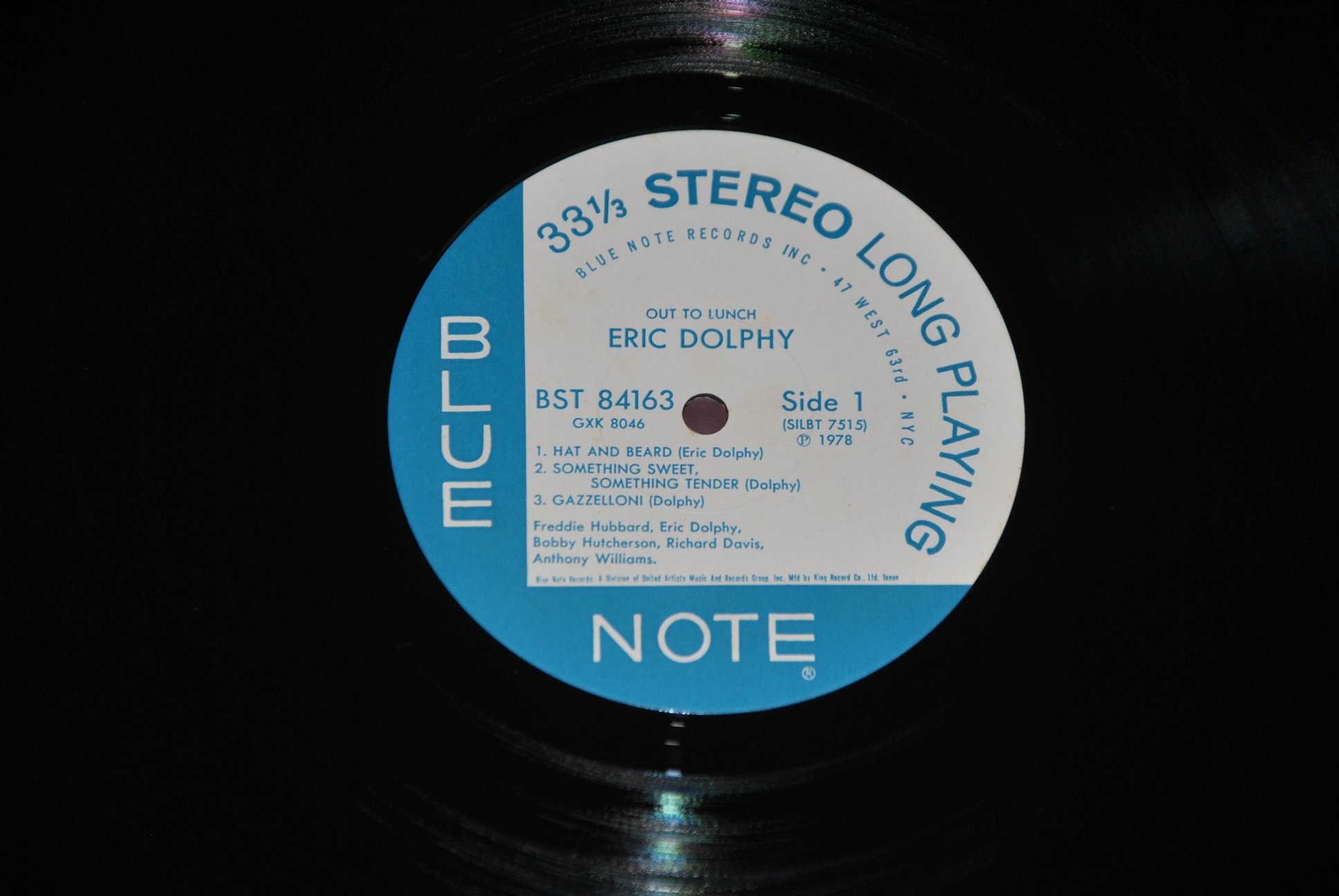 ERIC DOLPHY – OUT TO LUNCH – BLUE NOTE GXK 8046 1978 – LP JAPAN OBI NM

LP EDIZI…