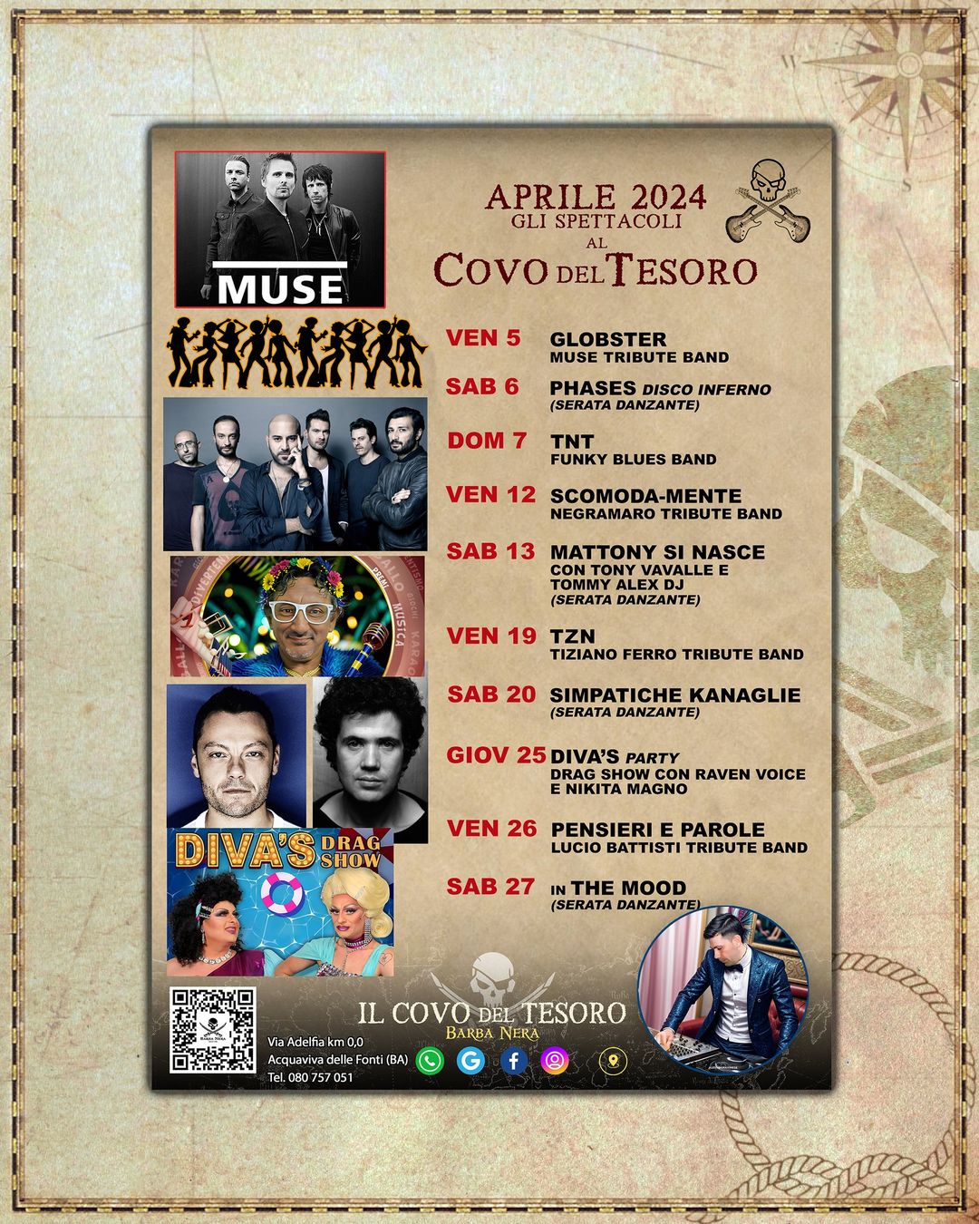 𝗖𝗢𝗠𝗨𝗡𝗜𝗖𝗔𝗭𝗜𝗢𝗡𝗘 𝗗𝗔 𝗣𝗜𝗥𝗔𝗧𝗜  
*Evento Diva’s posticipato al 09 maggio 2024* 

Si com…