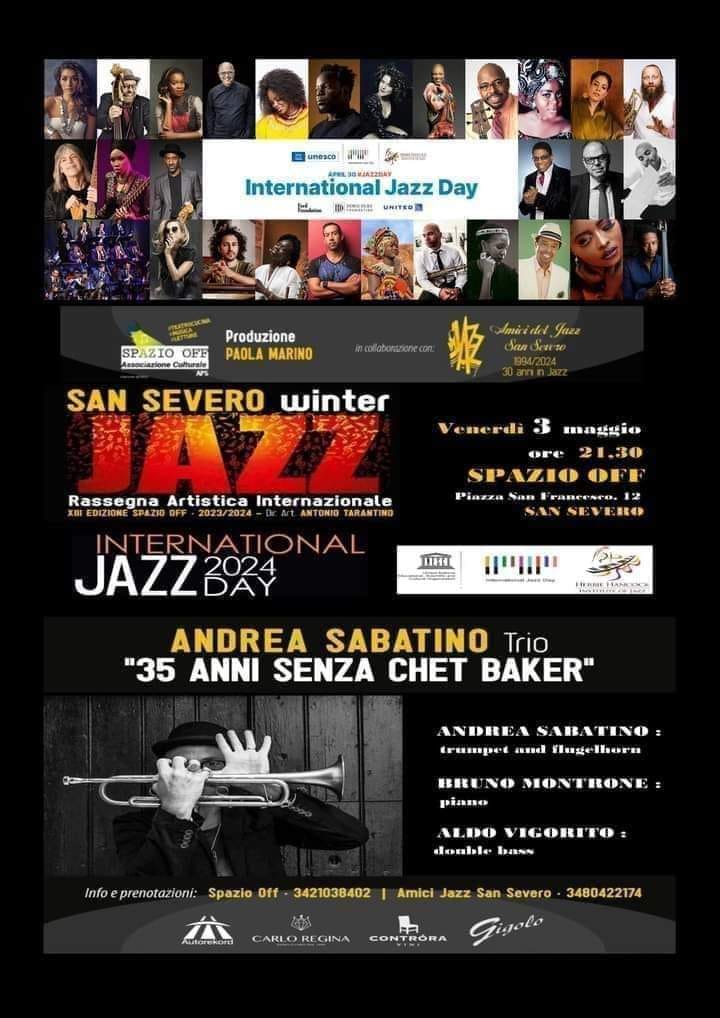 Si celebra oggi in tutto il mondo
#internationaljazzday2024
SAN SEVERO WINTER JA…